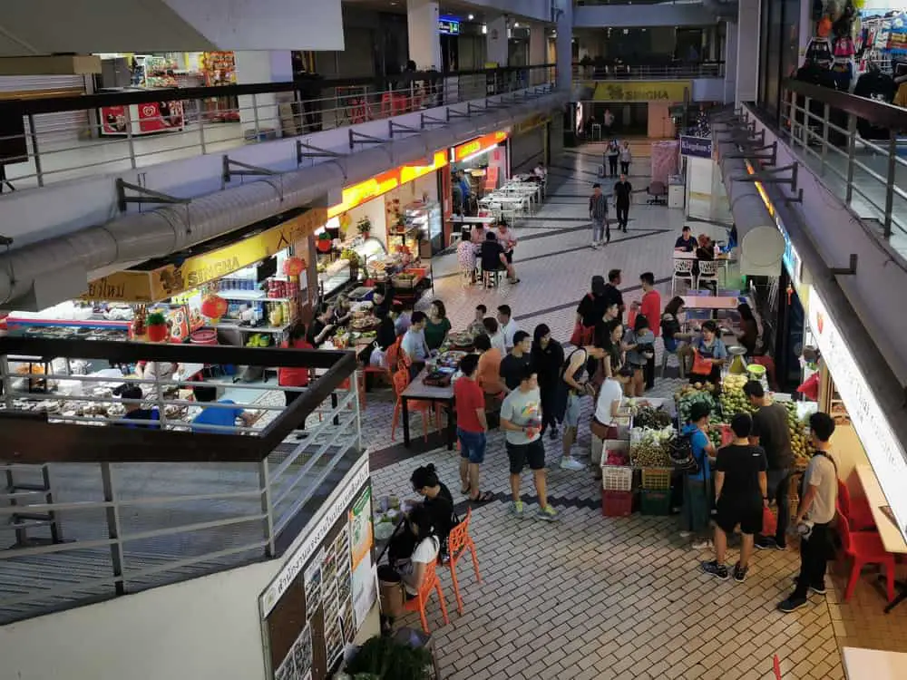 Inside Golden Mile Food Centre