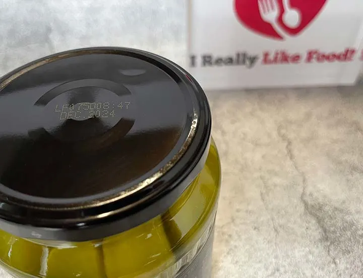Expiry Date on a Jar of Pickles