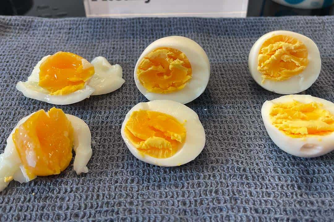 Eggs Boiled In Microwave for Different Times