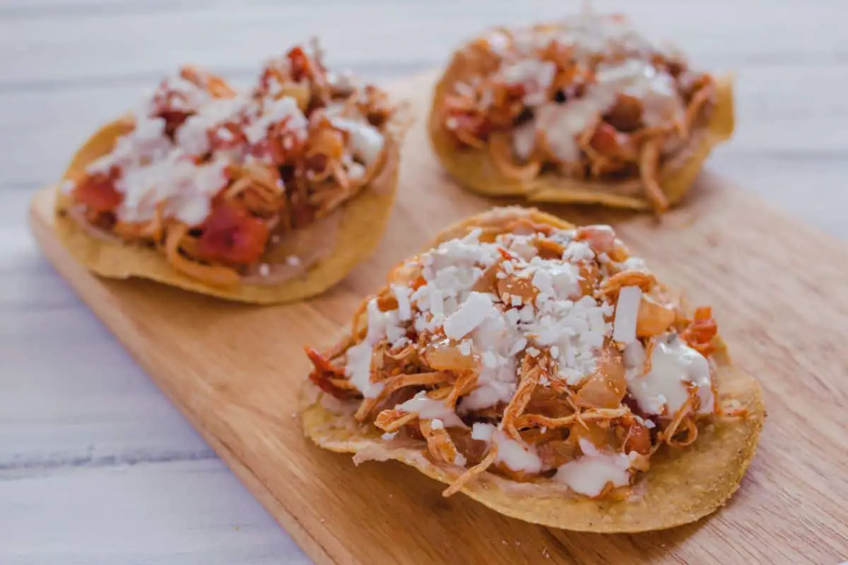 Chicken tostada