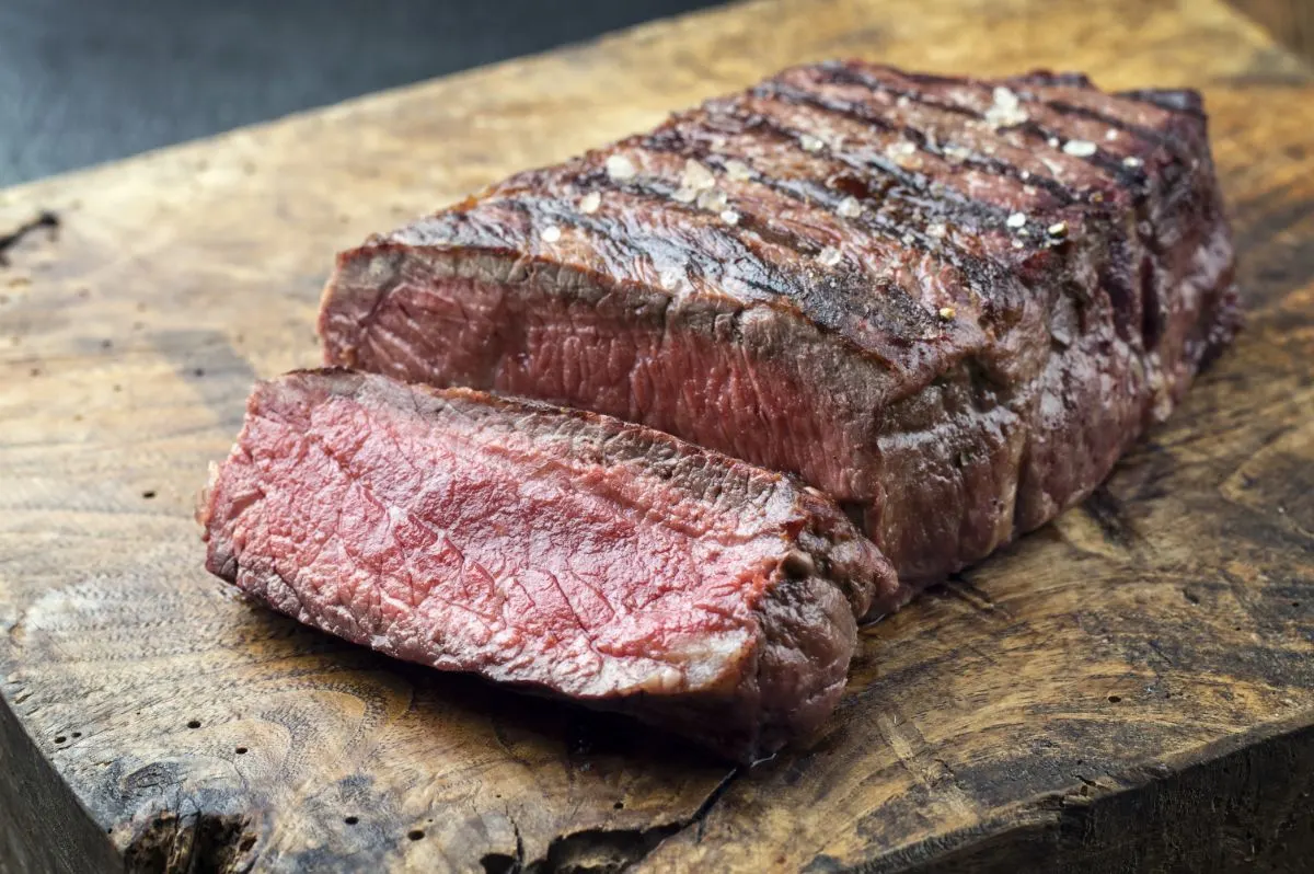 Cooked Top Round Steak