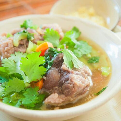 Hawaiin Oxtail Soup With Cilantro 500x500 