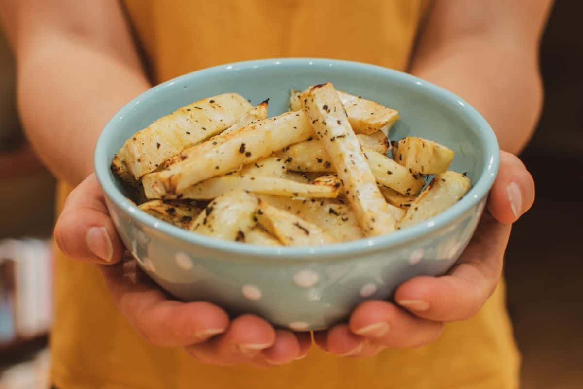 baked celery root