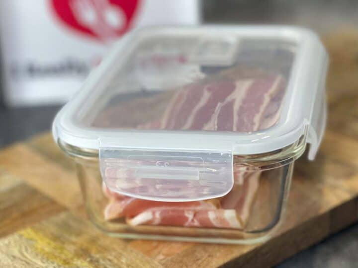 Airtight Glassare for Bacon Storage