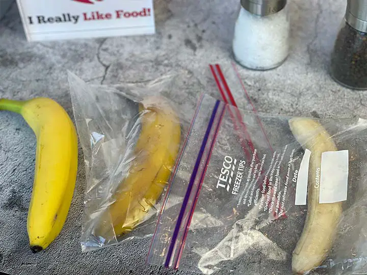Freeze Bananas In Bags